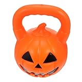 BESTonZON Halloween Kettlebell aus Robustem Kunststoff Kürbisform als Fitnessgewicht und Deko...