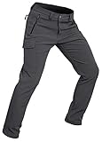 Wespornow Herren Wanderhose Wasserdicht Softshellhose Outdoorhose Thermohose Winddichte Skihose Warm...