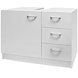 Casaria® Waschbeckenunterschrank 3 Schubladen 63x54x30cm Badezimmer Unterschrank...