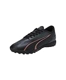 PUMA Unisex Ultra Play TT Soccer Shoe, Black-Copper Rose, 45 EU