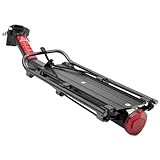 MidGard Fahrrad Gepäckträger für Sattelstütze aus Aluminiumlegierung, mit Reflektor- verstellbar...