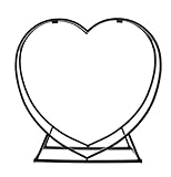 FRANK FLECHTWAREN Kaminholzständer in Herz Form, Kaminholzhalter, Kaminholzkorb, Kaminholzregal...