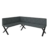 Eckbank Akiko Metal X - Eckbankgruppe für Ihrem Esszimmer, Küche modern, Sitzecke, Essecke....