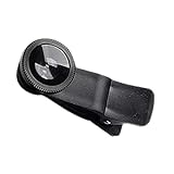 Telefon Fisheye Objektiv 3 In1 Weitwinkel Fischauge Makrolinsen Clip-on Universal Lens Schwarz