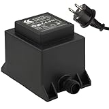 KERRY ELECTRONICS 12V Trafo 60VA/W, AC/AC Wechselstrom, für den Außenbereich IP44 u.a. für...