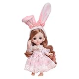 Mini-Puppen Mode Anime – realistische Figur, Körper mit Gelenken, Puppenkleidung mit stylischer...