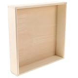 VICASKY Sandspieltablett aus Naturholz Quadratische Sandkastenschale mit Aufbewahrungsbox...