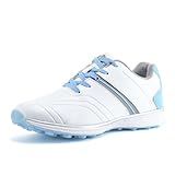 DAMANDO Wasserabweisende Golfschuhe Für Damen Outdoor-Golfschuhe Ohne Spikes Komfort Mode Leder...