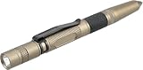 Walther Dirty Desert, Tactical Pen Light, Robuster Alu-Kugelschreiber mit Schraubkappe, LED-Lampe...