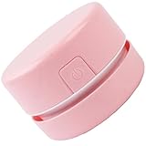 SOLUSTRE Handstaubsauger Kabellos Tragbarer Kleiner Tischreiniger aus Kunststoff mit Nylon Leichter...