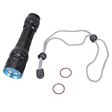 XIAOQENAN LED Scubas Diving Taschenlampe 4 Unterwasser Licht Sicherheitstauchte Leichte wasserdichte...