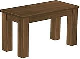 B.R.A.S.I.L.-Möbel Brasilmöbel Sitzbank 80 cm Rio Classico Nussbaum Massivholz aus Pinie,...