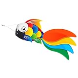SGftre Fisch-Windsack - Hochwertiger Windsack für draußen, wasserfest & leicht zu befestigen -...