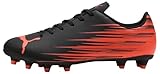 PUMA ATTACANTO II FG/AG Fußballschuh für Herren, schwarz-Leuchtend rot, 13 UK