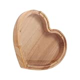 Spardose aus Holz in Herzform, transparente handgefertigte Ornamente für den Schreibtisch in...