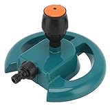 Kikumi Gartensprinkler, 360 Grad Automatische Rotation, Robuste ABS -Runde Basi