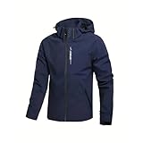 Zanisouta Bomberjacke Herren Atmungsaktiv Wanderjacke Leicht Softshelljacke mit Abnehmbarer Kapuze...