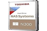 Toshiba 18TB N300 Interne Festplatte - NAS 3,5 Zoll SATA HDD Unterstützt bis zu 8...
