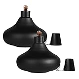 Ölfackel aus Edelstahl, Landschaftslaternen, Fackeln, Nachfüllbares Öllicht - 2...