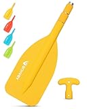 Abahub 1PCS Teleskop Paddel 53-106cm Stechpaddel Notfall Paddel mit T-Griff Leichte Ruder Mini...