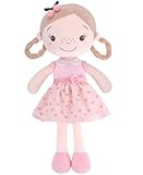 GAGAKU Weiche Stoffpuppe 40cm Schutzengel Puppen, Taufgeschenk für Baby Mädchen Kuscheltier...