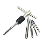 NestNook Ratschengewindebohrer mit T-Griff, verstellbarer Gewindebohrer-Gewindeschlüssel-Satz, M3,...