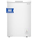 CHiQ FCF98DE Gefriertruhe 99 L, 54,5 x 47,6 x 83,5 cm, 4-Sterne-Gefrieren, Thermostatsteuerung,...