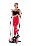 Hop-Sport Swing Stepper HS-45S Slim Up-Down-Side-Stepper für Zuhause - Ganzkörpertraining - inkl....