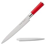 F. DICK CN398 Yanagiba Sushimesser, Red Spirit (Messer mit Klinge 24 cm, X55CrMo14 Stahl,...