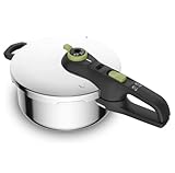 Tefal Secure Trendy Schnellkochtopf Induktion 4l, 2-Stufen-Garregler: Intensivstufe 117°C,...
