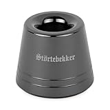 Störtebekker® Premium Rasierständer 'Hamburg' aus Edelstahl in Schwarz - geeignet für...