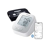 OMRON X2+ Connect klinisch validiertes Oberarm-Blutdruckmessgerät mit Bluetooth + kostenloser App,...