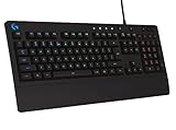 Logitech G213 Prodigy Gaming-Tastatur, RGB-Beleuchtung, Programmierbare G-Tasten, Multi-Media...