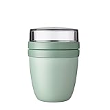 Mepal Müslibecher to go, praktischer Joghurtbecher to go - Unterteilung für Joghurt & Müsli -...
