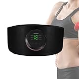 Bauchmassagegerät - Wiederaufladbarer Bauchgurt Stimulator,6 Massageprogramme 18 Intensitätsstufen...