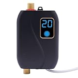 Klein Durchlauferhitzer 3800W Elektrisch Warmwasserbereiter Elektrischer Warmwasser LED Anzeige für...