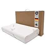 Orthopädisches nackenfreundliches Bamboo Kissen 50x30 cm Visko Nackenstützkissen...