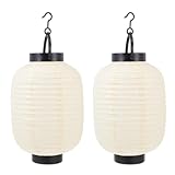 Anneome 2 Stück pack Japanische Faltbare Papierlaternen Dekorative Hängende Laternen im...