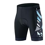DJSKLDF Radlerhose Atmungsaktive Herren-Radhose Mit DREI Taschen, Stoßfeste Mountainbike-Shorts,...