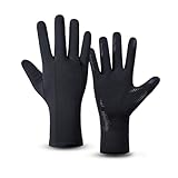 AHIOJEGX Thermohandschuhe Zwei Paar Skihandschuhe, Schwarzes Innenfutter, Dünn, Touchscreen,...