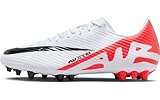 Nike Herren JR. Mercurial Vapor 15 Academy Sneaker, Bright Crimson/White-Black-Black, 45 EU