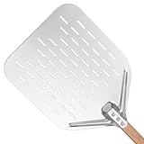 HOUSLUX Pizzaschieber Pizzaschaufel 40 * 30cm 12 Zoll Pizza schieber，Pizzaschieber mit Großer...