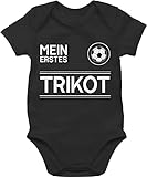 Shirtracer Baby Body Junge Mädchen - Fussball EM 2024 Fanartikel Baby - Mein erstes Trikot - weiß...