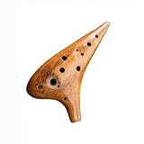 Okarina 12-Loch AC-gestimmt Alto C-gestimmt Professionelles Ocarina-Instrument aus Holz für...