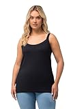 Ulla Popken Damen Spaghetti-Top Top, marine, 50-52