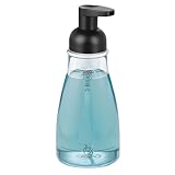 iDesign 50107EU Schaumseifenspender, durchsichtig / mattschwarz