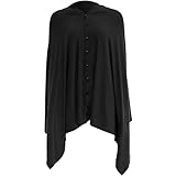 GLSTOY Stillschal aus Nachhaltiger Baumwolle Formbeständig mit Knöpfen für Diskrete Fütterung...