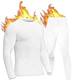 UNIQUEBELLA Funktionsunterwäsche Herren Set Atmungsaktiv Skiunterwäsche Männer Winter...