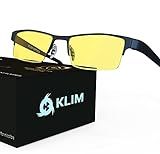 KLIM Optics - Blaulichtfilter Brille + Hoher Schutz + Gaming Brille für PC, Handy und Fernseher +...