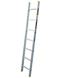 Aluminium Anlegeleiter mit 7 Sprossen – Profi-Leiter aus Aluminium, 191 cm lang, bis zu 150 kg...